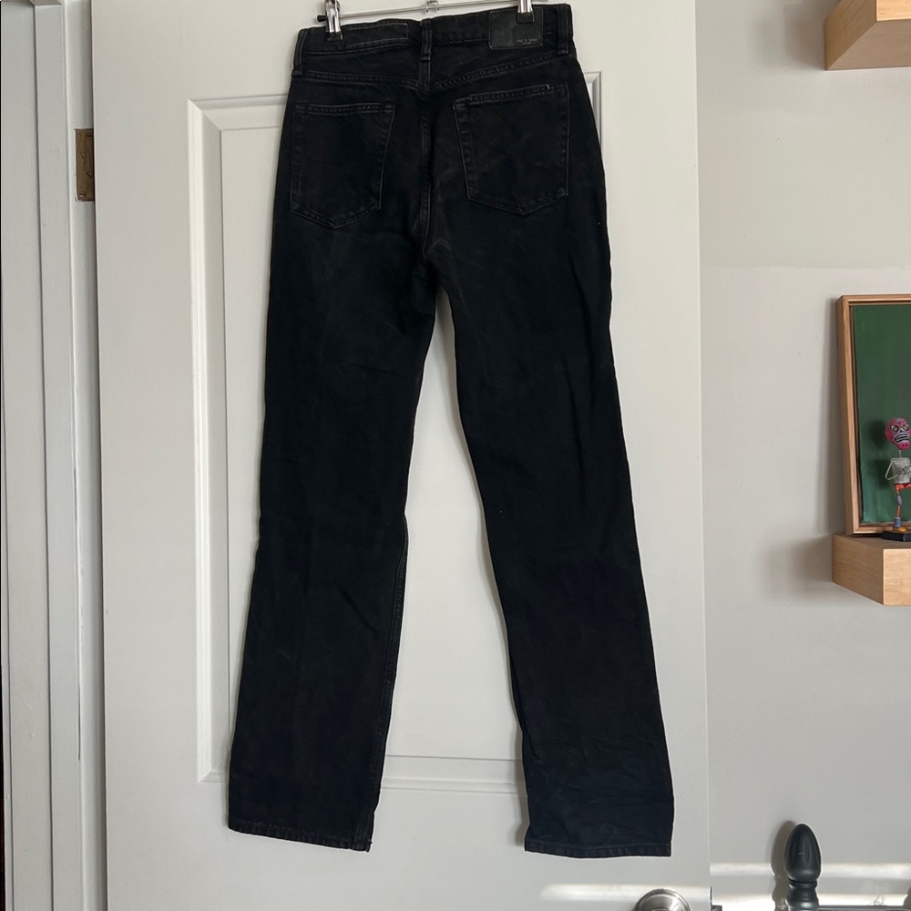 Rag & Bone Jeans Alex High Rise Straight Leg Black Size 26L - Picture 8 of 8